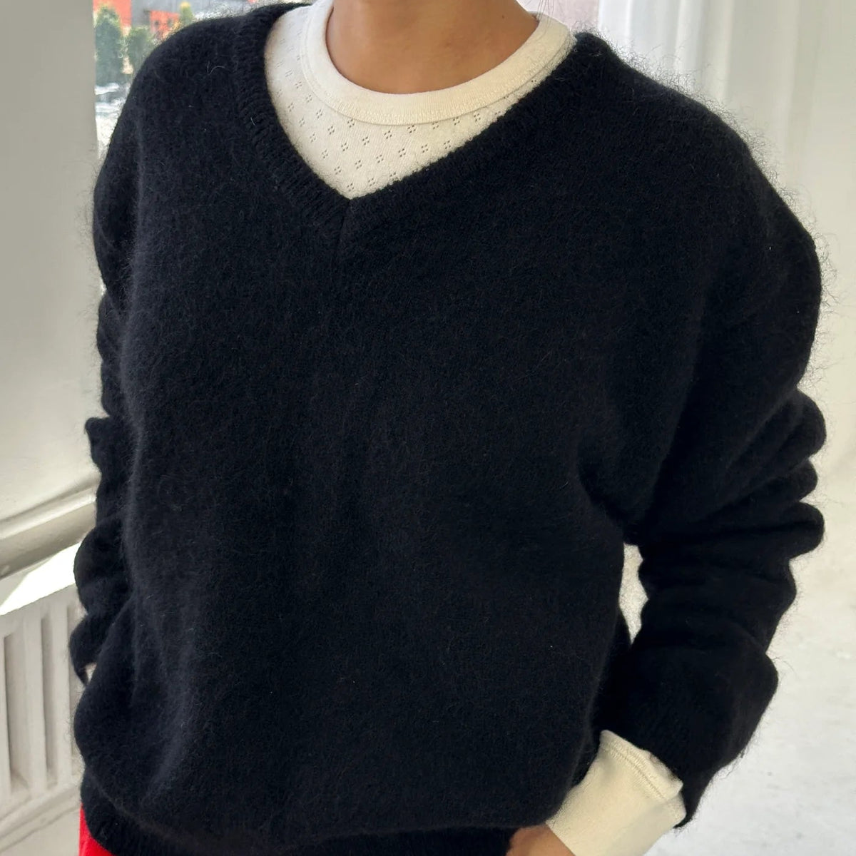 James Mohair Sweater in Black