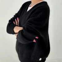 James Mohair Sweater in Black