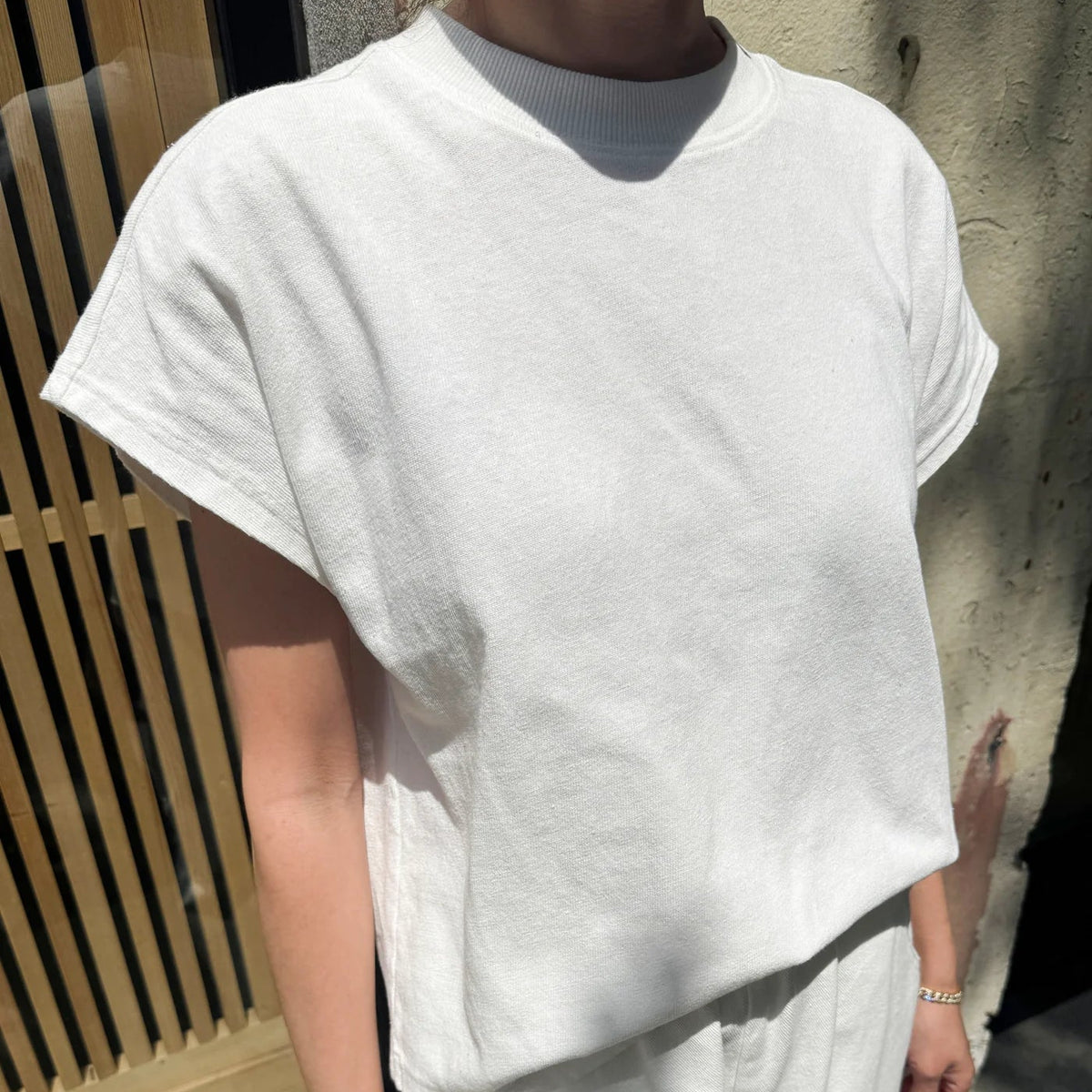 Jeanne Tee in White
