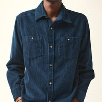 Corduroy LS Shirt in Navy