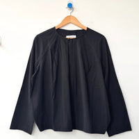 Julienne Long Sleeve Top in Black