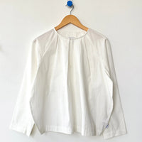 Julienne Long Sleeve Top in White