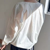 Julienne Long Sleeve Top in White