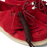 Lace-Up Wallabee in Cherry Red