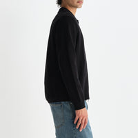 Lennox Zip Polo in Black