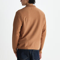Lennox Zip Polo in Camel
