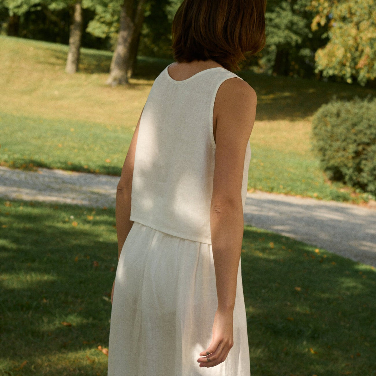 Sadie Top in Milky White