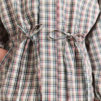 Liu Raincoat in Elderberry Check