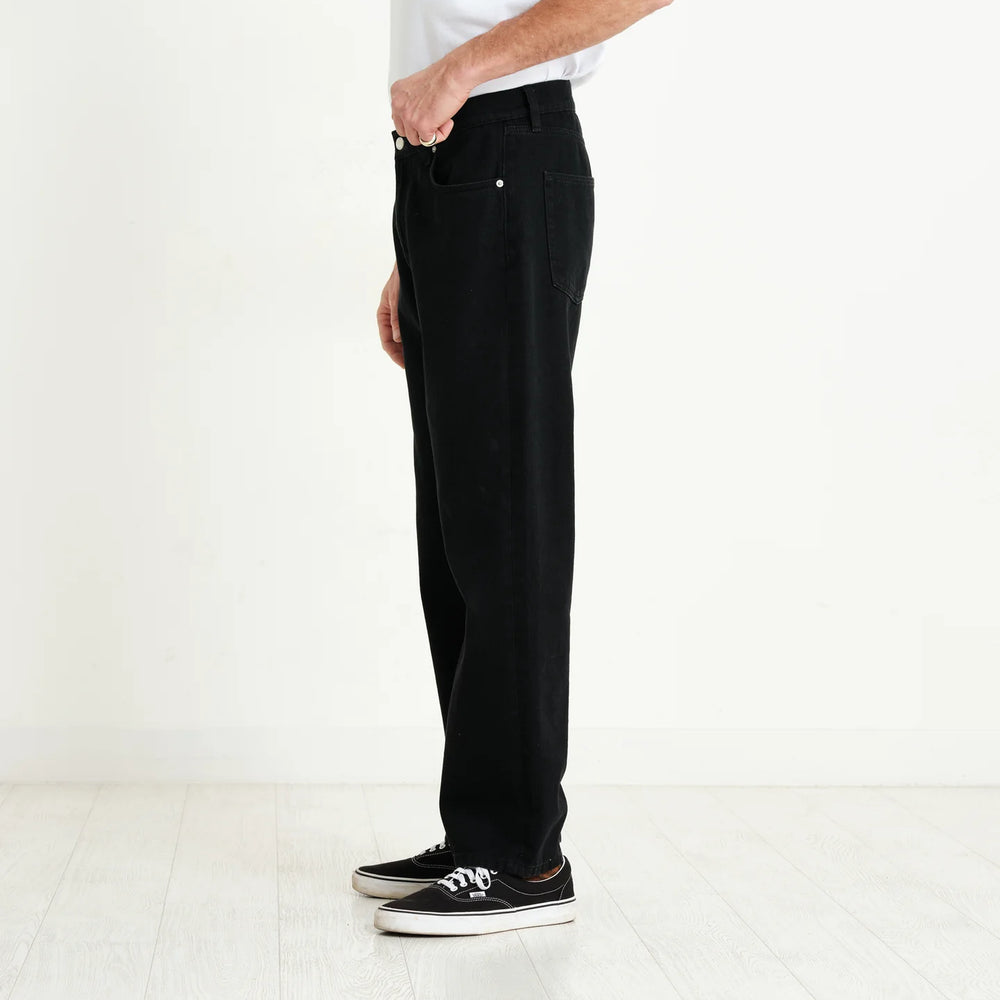 ◆GLOWNY◆ 93 MIDRISE LOOSE FIT JEANS BLACK 23B0002 93 MID-RISE LOOSE FIT JEANS (BLACK) - GLOWNY