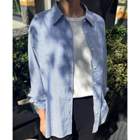 Light Weight Owen Shirt in Blue Pinstripe