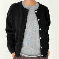 Cotton Leila Cardigan in Black