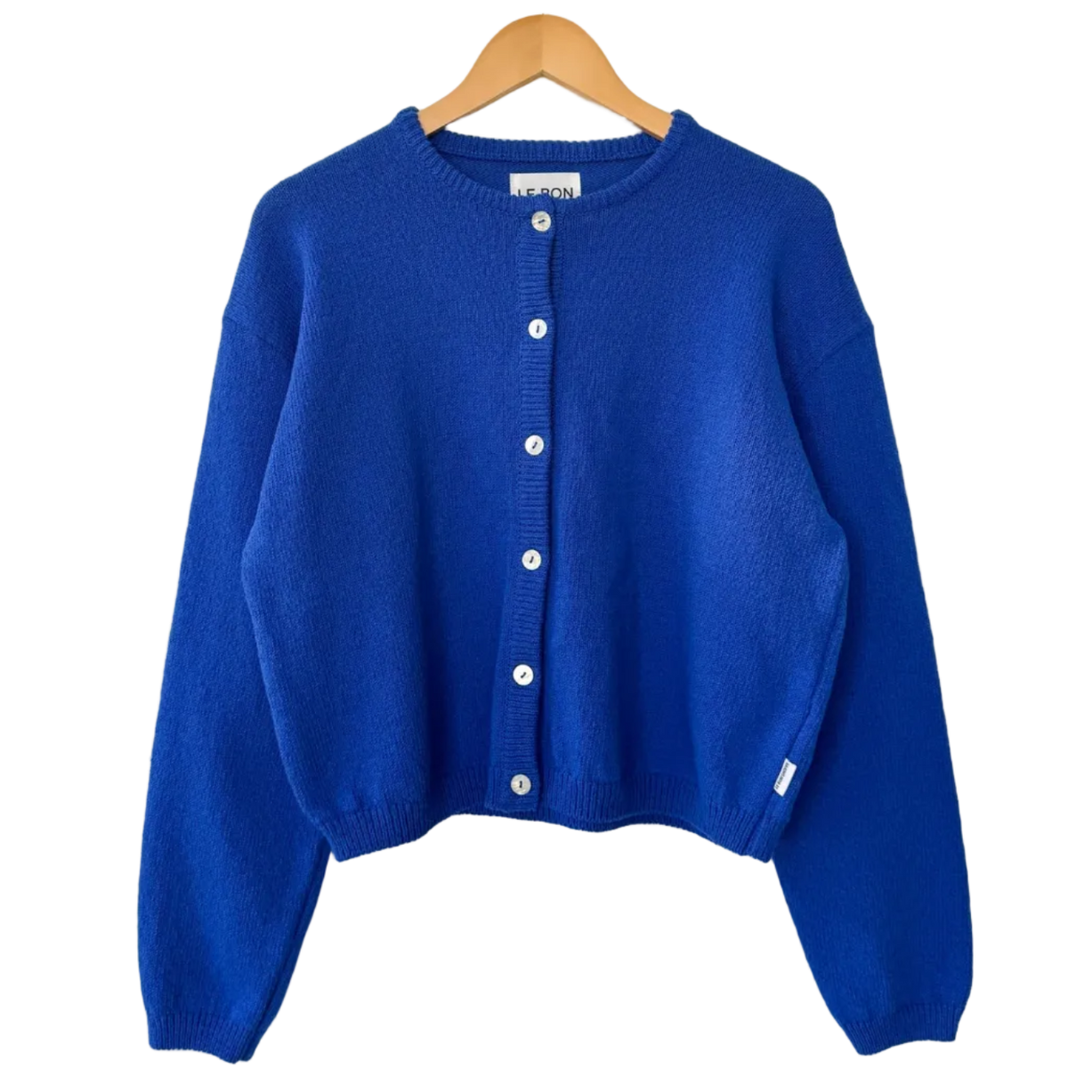 Cotton Leila Cardigan in Cobalt