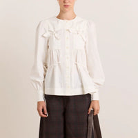 Lettie Blouse in White