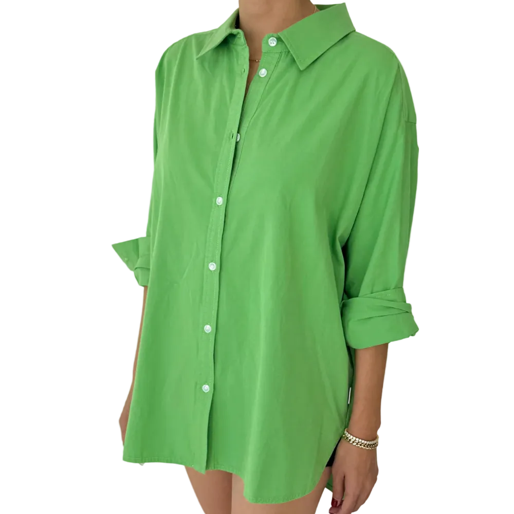 Light Weight Owen Shirt in Green Bud