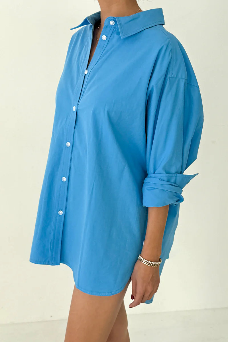 Light Weight Owen Shirt in Lake Blue