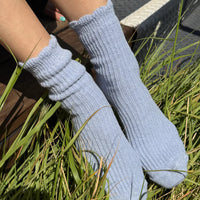 Linen Scallop Socks