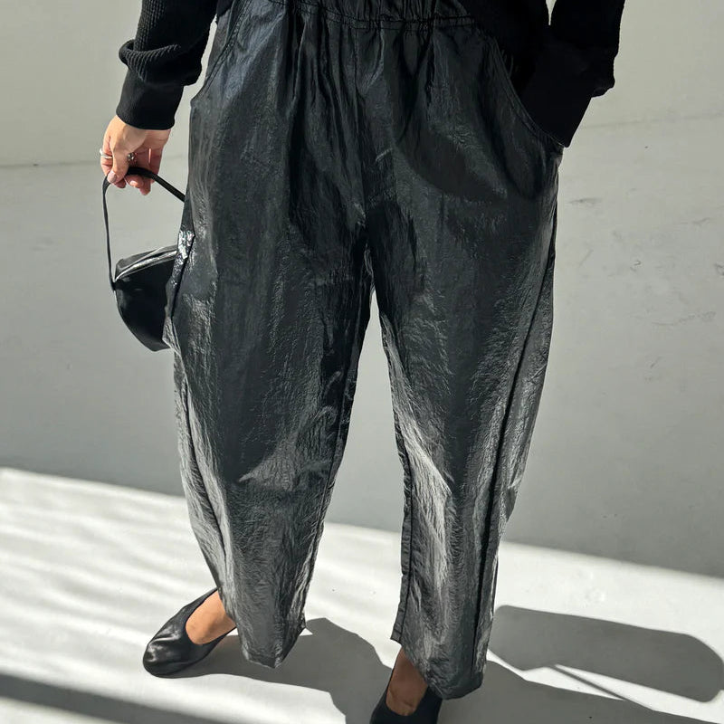 Liquid Nylon Arc Pants in Lacquer Black