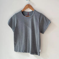Little Boy Tee in Melange Grey