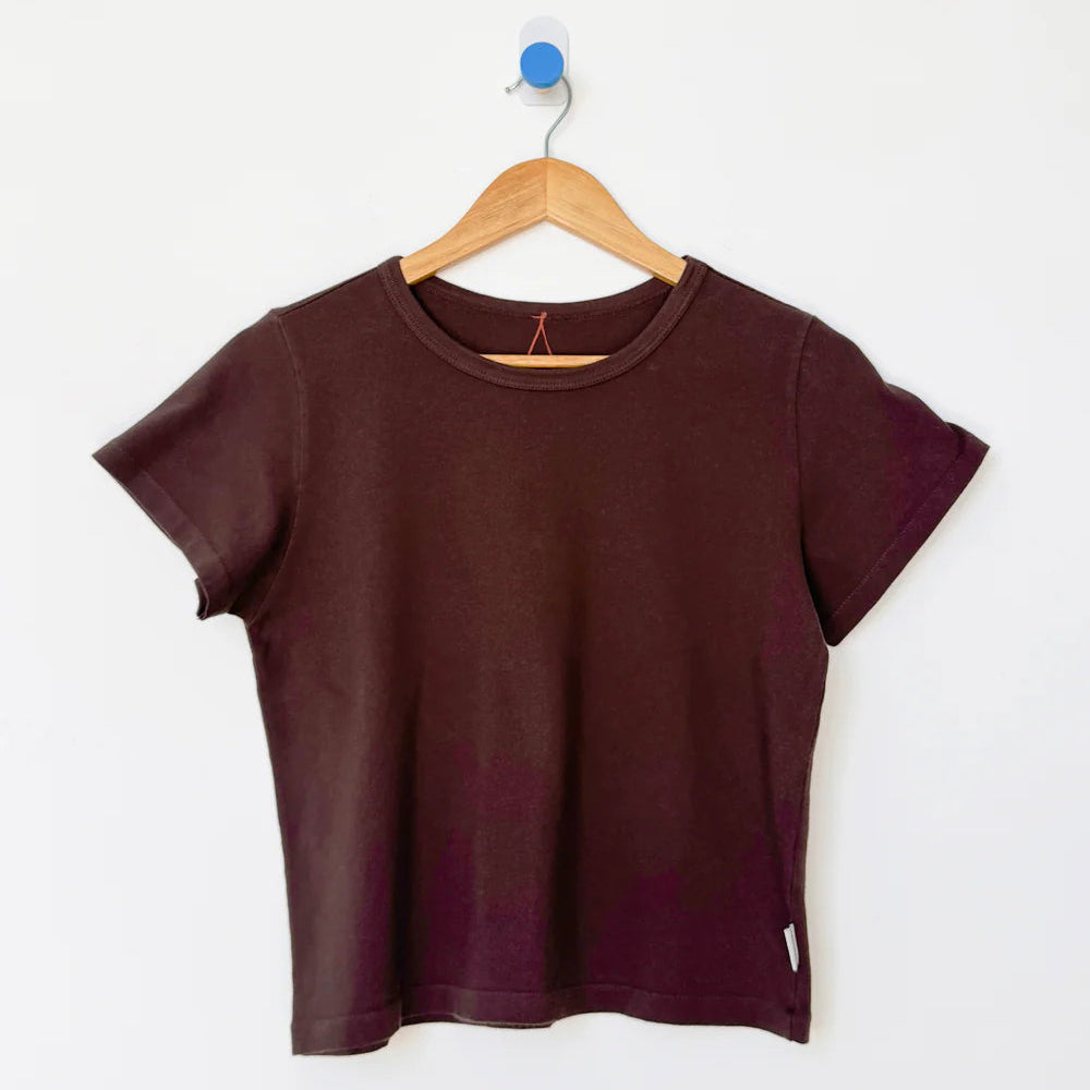 Little Boy Tee in Dark Cacao