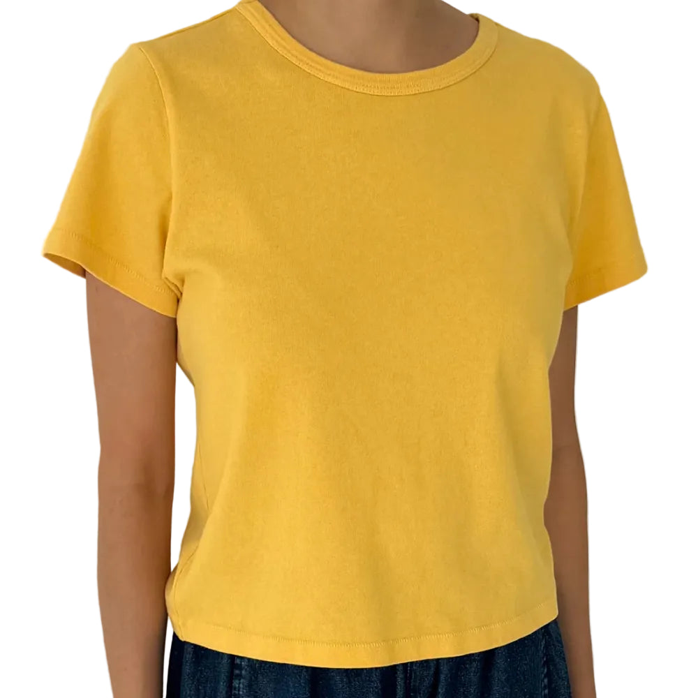 Little Boy Tee in Egg Yolk