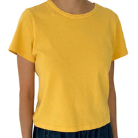 Little Boy Tee in Egg Yolk