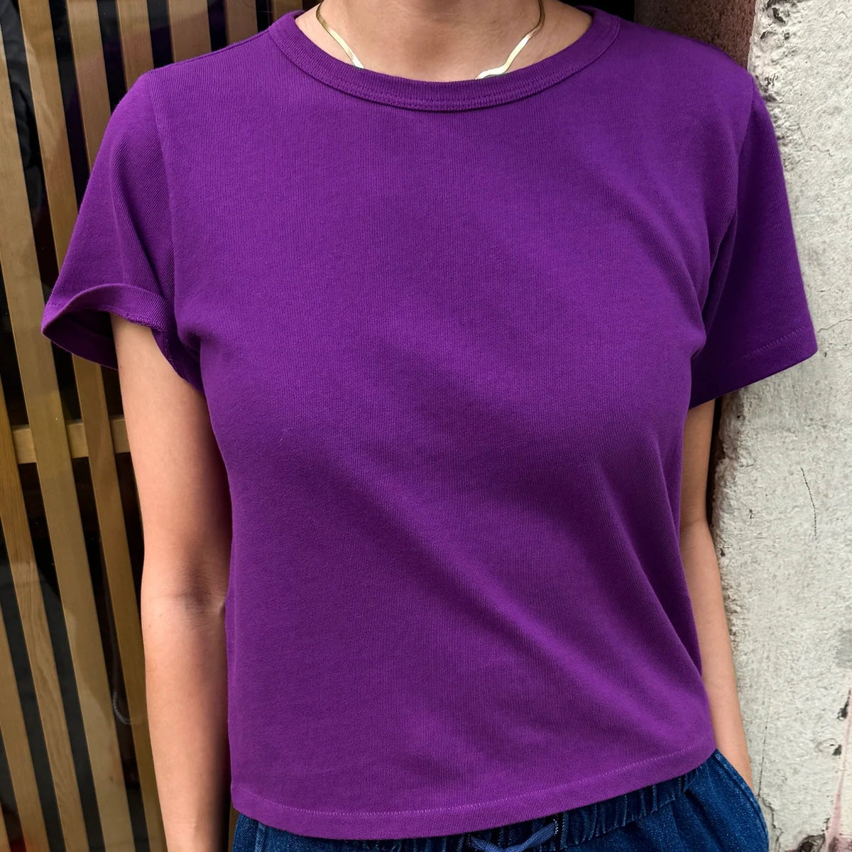 Little Boy Tee in Grape Soda