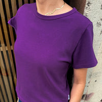 Little Boy Tee in Grape Soda
