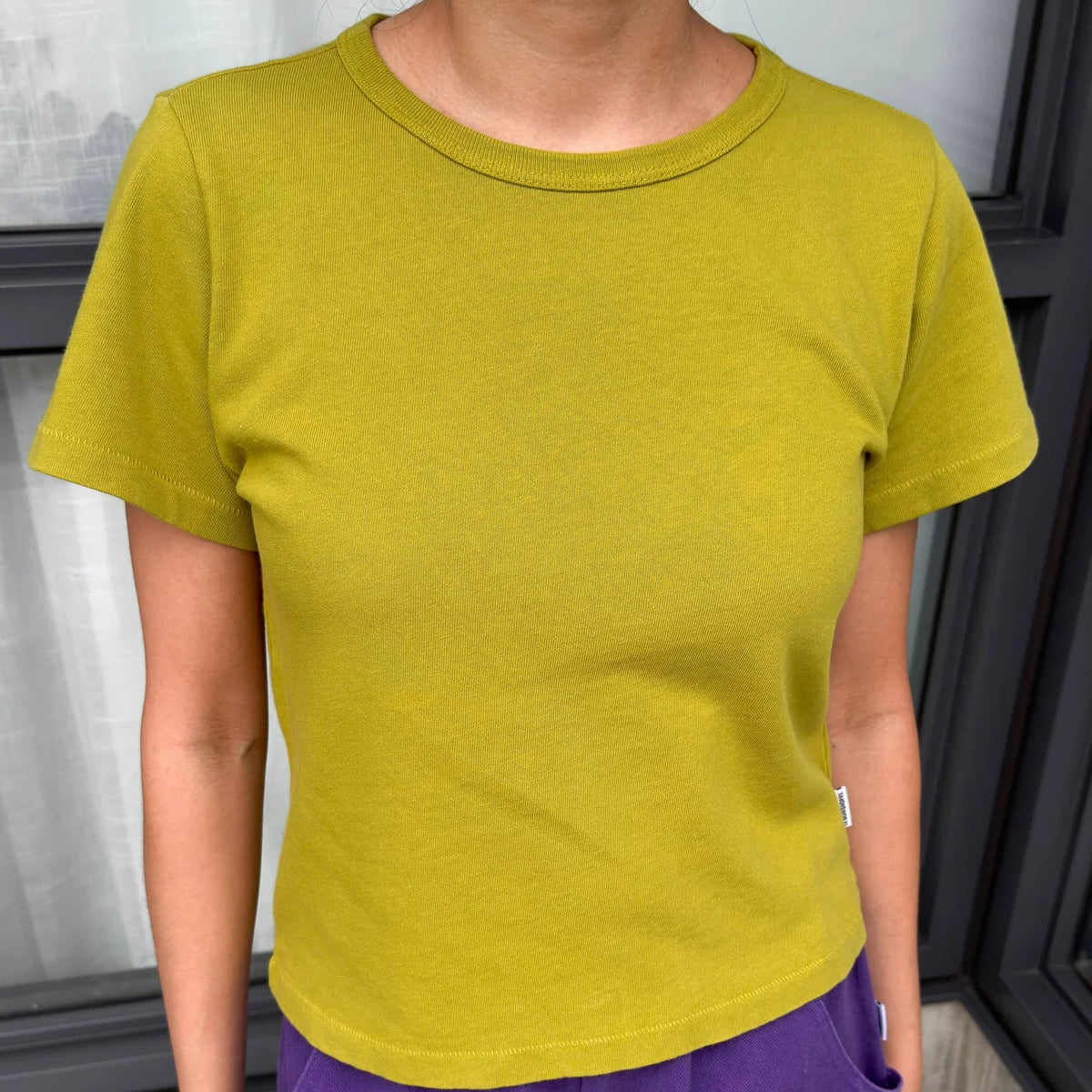 Little Boy Tee in Golden Olive