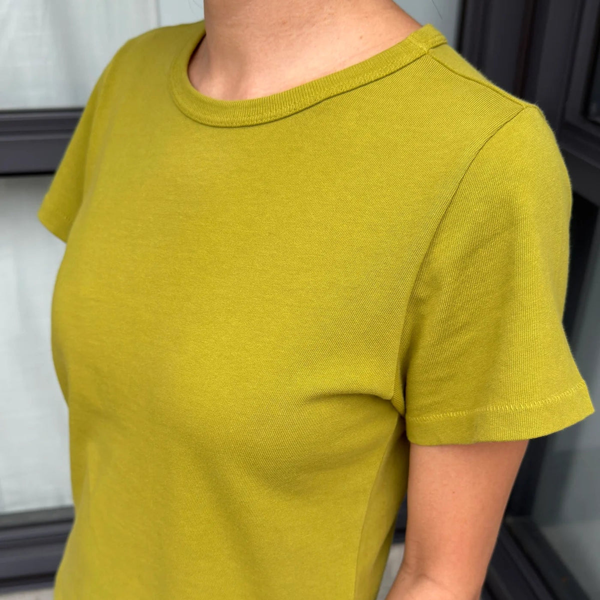Little Boy Tee in Golden Olive