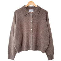 Lou Cashmere Cardigan in Frappe