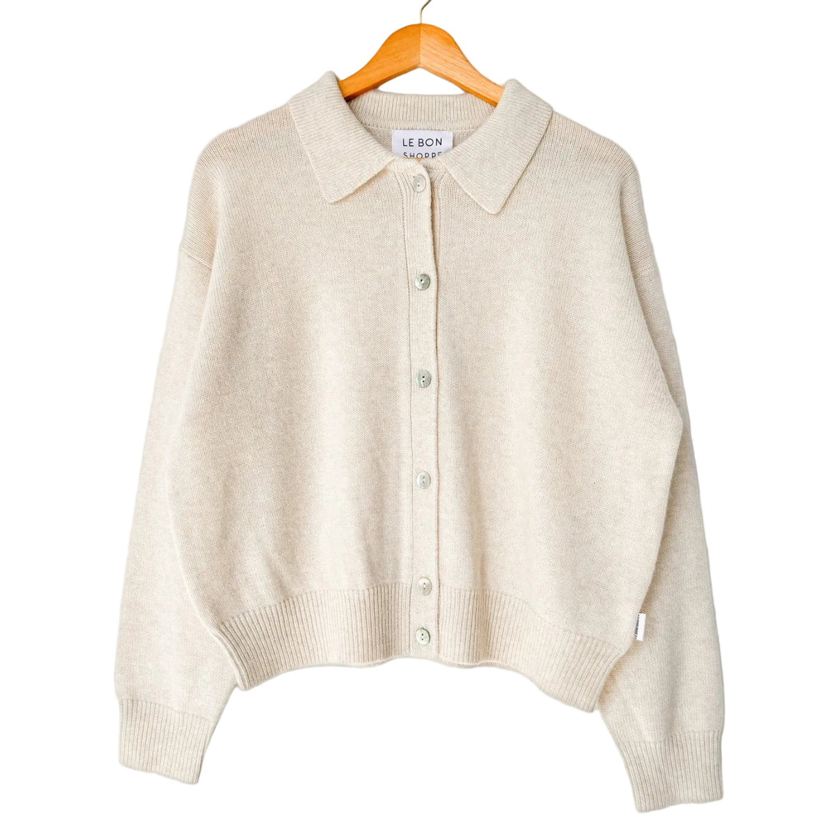 Lou Cashmere Cardigan in Oatmeal