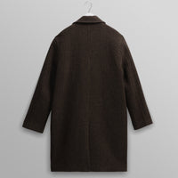 Magnus Overcoat in Wool Herringbone