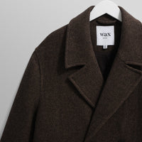 Magnus Overcoat in Wool Herringbone