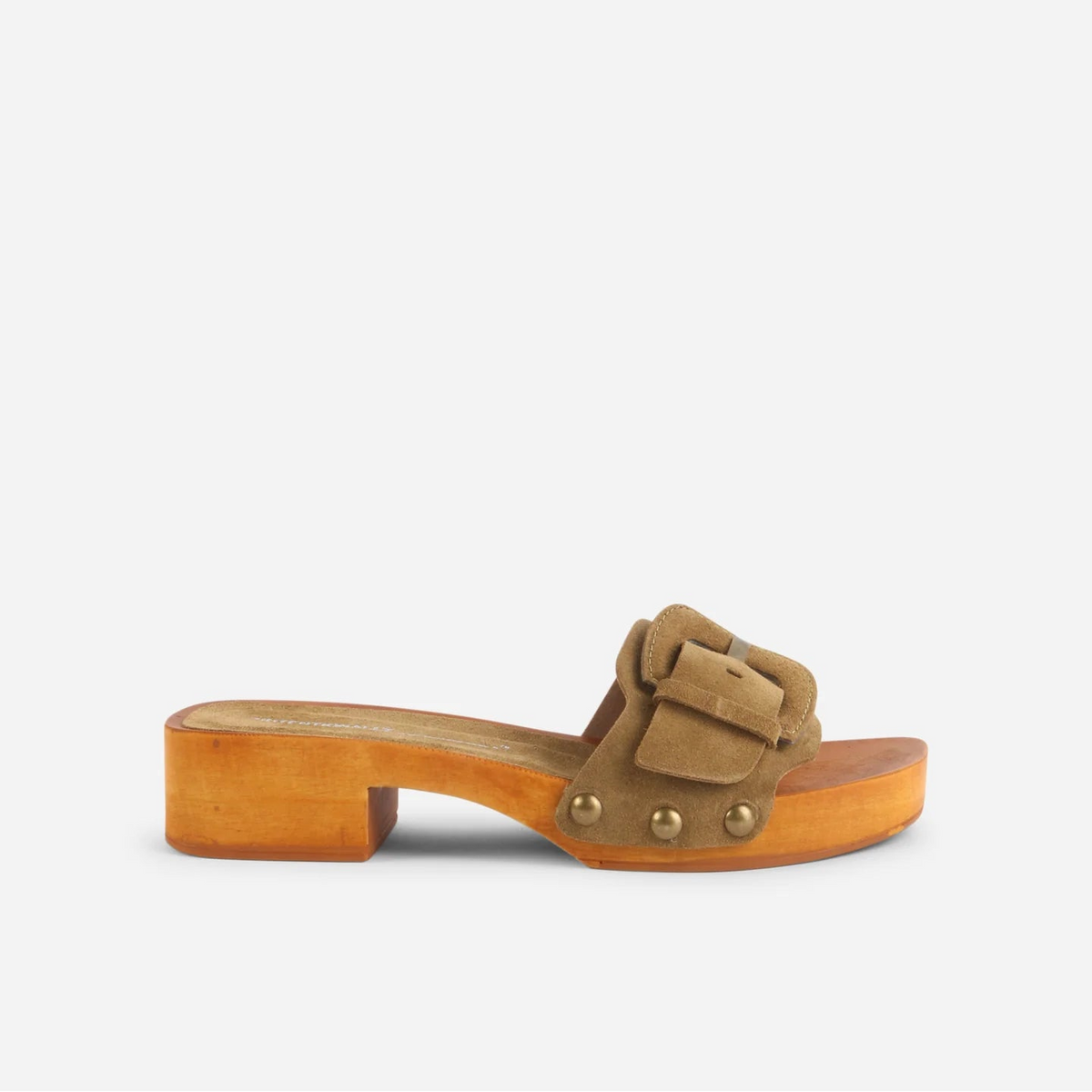 Mar Suede Clog in Khaki