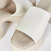 Mary Platform Heel in Cream