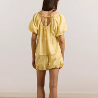 Maura Lace Trim Short in Butter