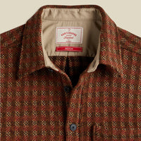 Merino Tweed Shirt in Brown