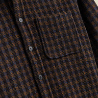 Merino Tweed Shirt in Navy