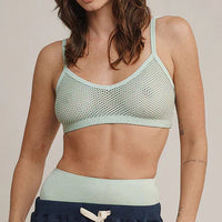 Mesh Bralette in Rain Washed