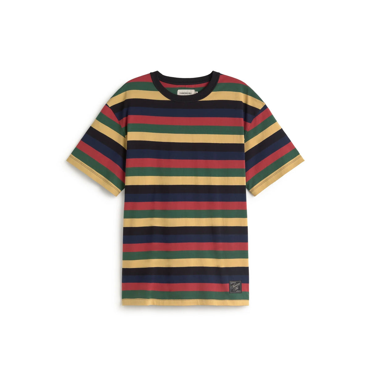 Aaron R Multicolour Stripe Tee