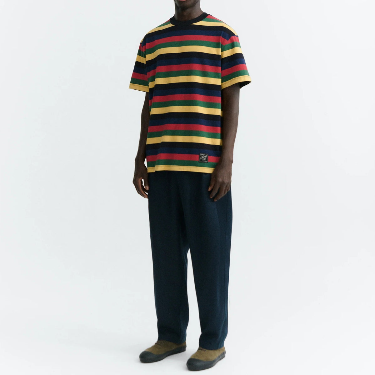Aaron R Multicolour Stripe Tee