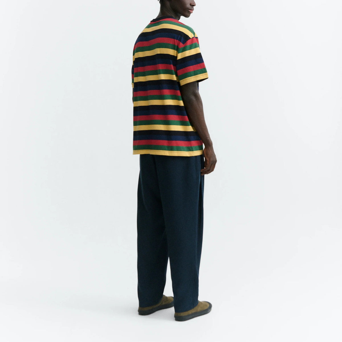 Aaron R Multicolour Stripe Tee
