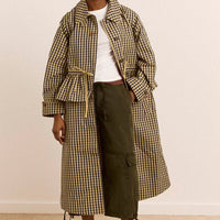 Myrtle Trench in Navy Gingham