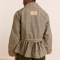 Myrtle Trench in Navy Gingham