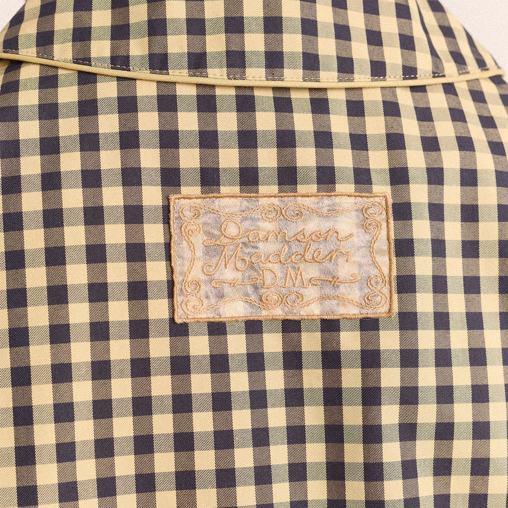 Myrtle Trench in Navy Gingham