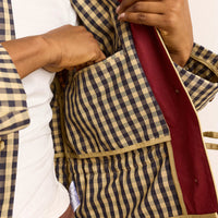 Myrtle Trench in Navy Gingham