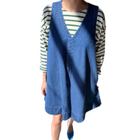 Mable Dress in Dark Denim