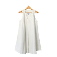 Mable Dress in White Denim