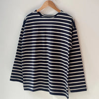 Marseille Top in White Stripe/Navy