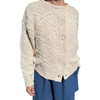 Mason Cotton Cardigan in Naturel